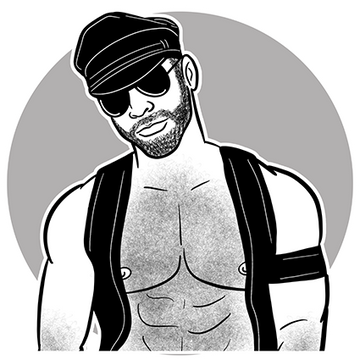 Leather Man #5 / Premium Fleece Joggers